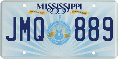 MS license plate JMQ889