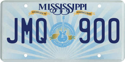 MS license plate JMQ900