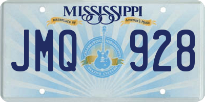 MS license plate JMQ928