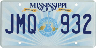 MS license plate JMQ932