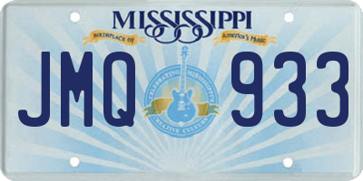 MS license plate JMQ933