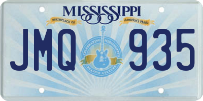 MS license plate JMQ935