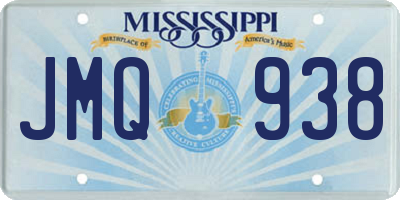 MS license plate JMQ938