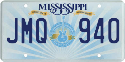 MS license plate JMQ940