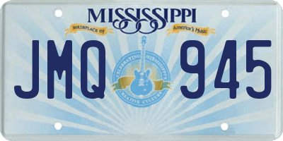 MS license plate JMQ945