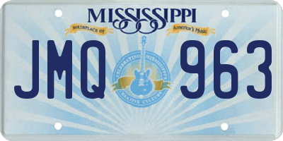 MS license plate JMQ963
