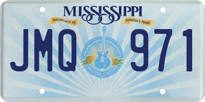 MS license plate JMQ971