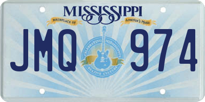 MS license plate JMQ974