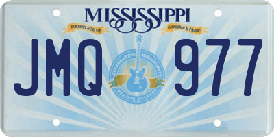 MS license plate JMQ977