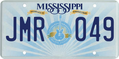 MS license plate JMR049