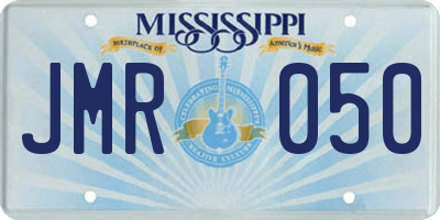 MS license plate JMR050
