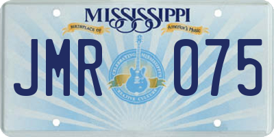 MS license plate JMR075