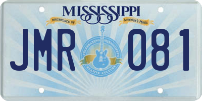 MS license plate JMR081