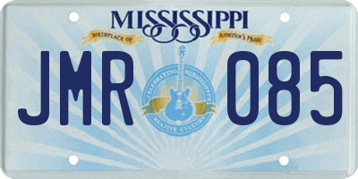 MS license plate JMR085