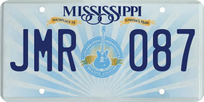 MS license plate JMR087