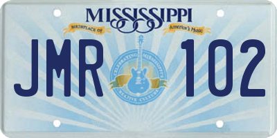 MS license plate JMR102