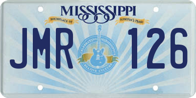 MS license plate JMR126