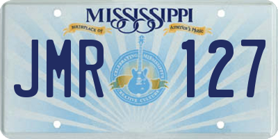 MS license plate JMR127