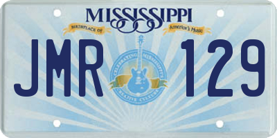 MS license plate JMR129