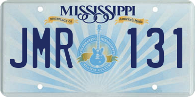 MS license plate JMR131