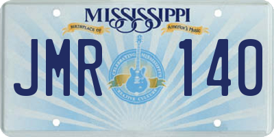 MS license plate JMR140