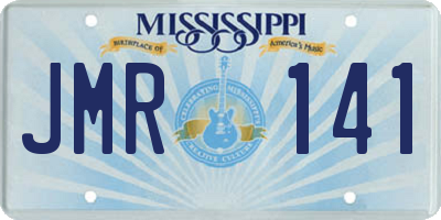 MS license plate JMR141