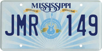 MS license plate JMR149