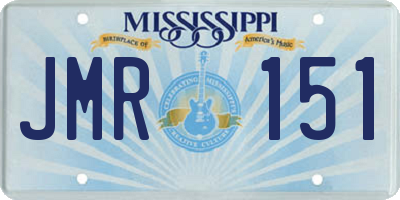MS license plate JMR151