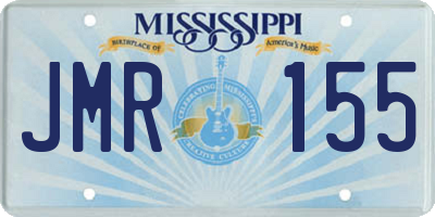 MS license plate JMR155