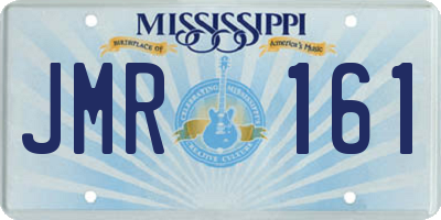 MS license plate JMR161