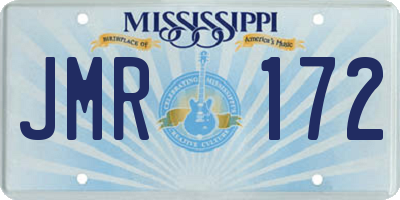 MS license plate JMR172