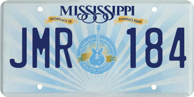 MS license plate JMR184