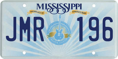 MS license plate JMR196