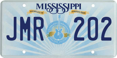 MS license plate JMR202