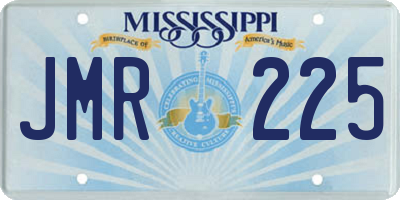 MS license plate JMR225
