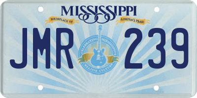 MS license plate JMR239