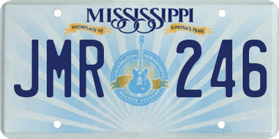 MS license plate JMR246