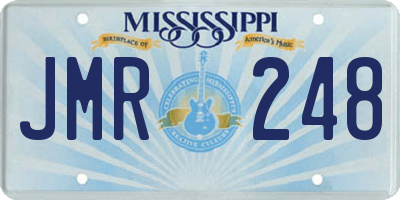 MS license plate JMR248