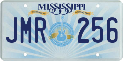 MS license plate JMR256