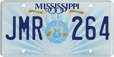 MS license plate JMR264