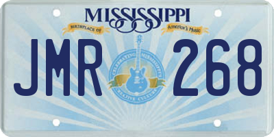MS license plate JMR268