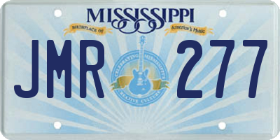 MS license plate JMR277