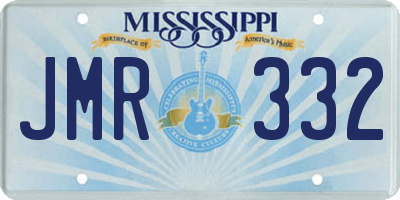 MS license plate JMR332