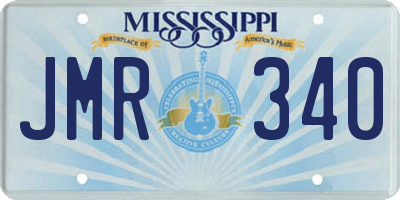 MS license plate JMR340