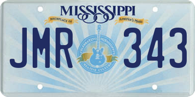 MS license plate JMR343