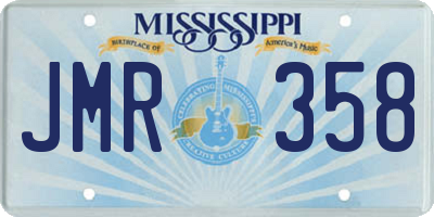 MS license plate JMR358
