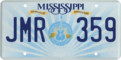 MS license plate JMR359