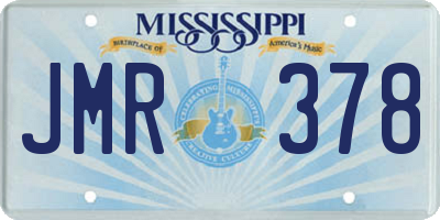 MS license plate JMR378