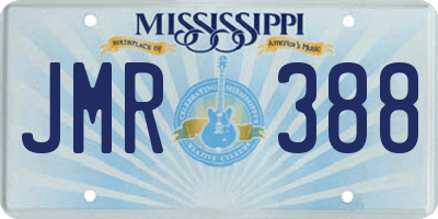 MS license plate JMR388