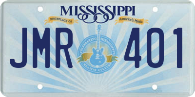 MS license plate JMR401